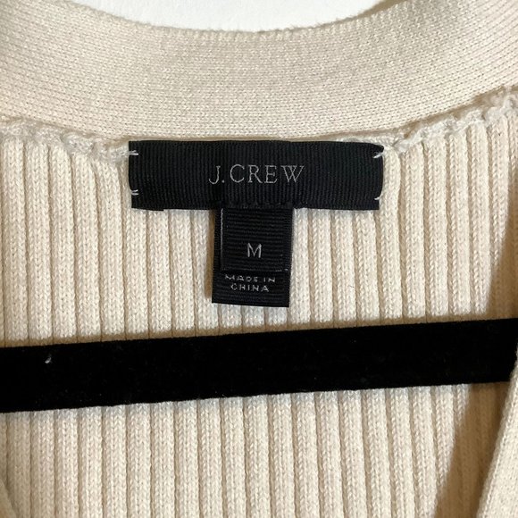 JCrew tan navy rib tie up tank size Medium - Picture 5 of 5